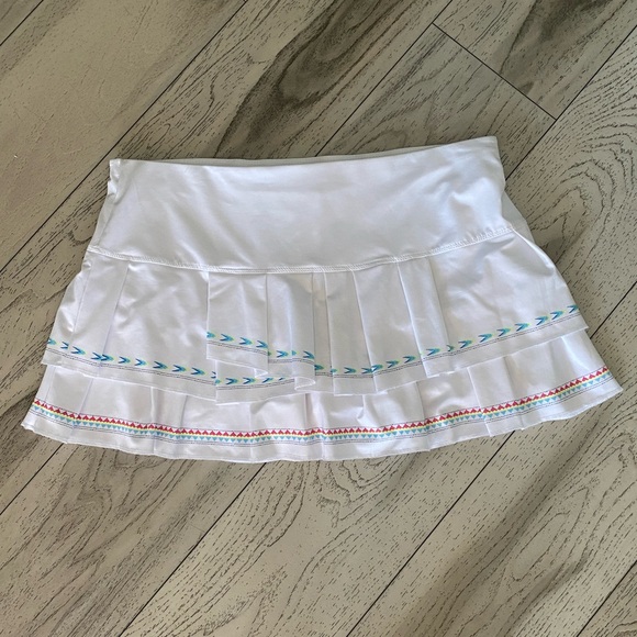 Lucky In Love Sahara Pleat Tier Tennis Pickleball Skort Size XL - Picture 5 of 14